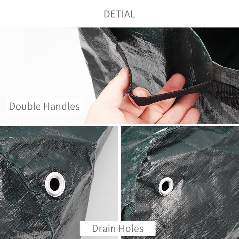 4 Stck PE Tasche Kartoffel Anbau Pflanzen gewebte Stoff Taschen Garten Töpfe Pflanzer Gemüse Pflanzung Wachsen Taschen Hause Garten Werkzeug