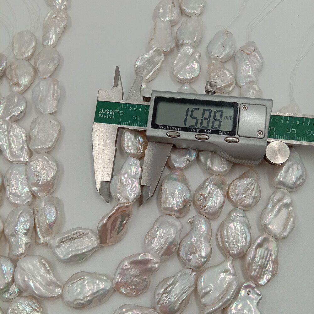 Perleperler ,100%  natur ferskvand løs perle med barok form, stor barok form perle, stor keshi perle har få repareret