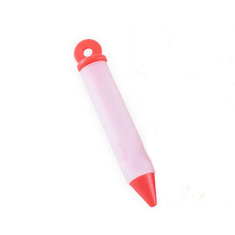Silicone Food Writing Pen Chocolate Decorating Tools Cake Mold Cream Cup Cookie Icing Piping Pastry Nozzles Kitchen Accessories: orange