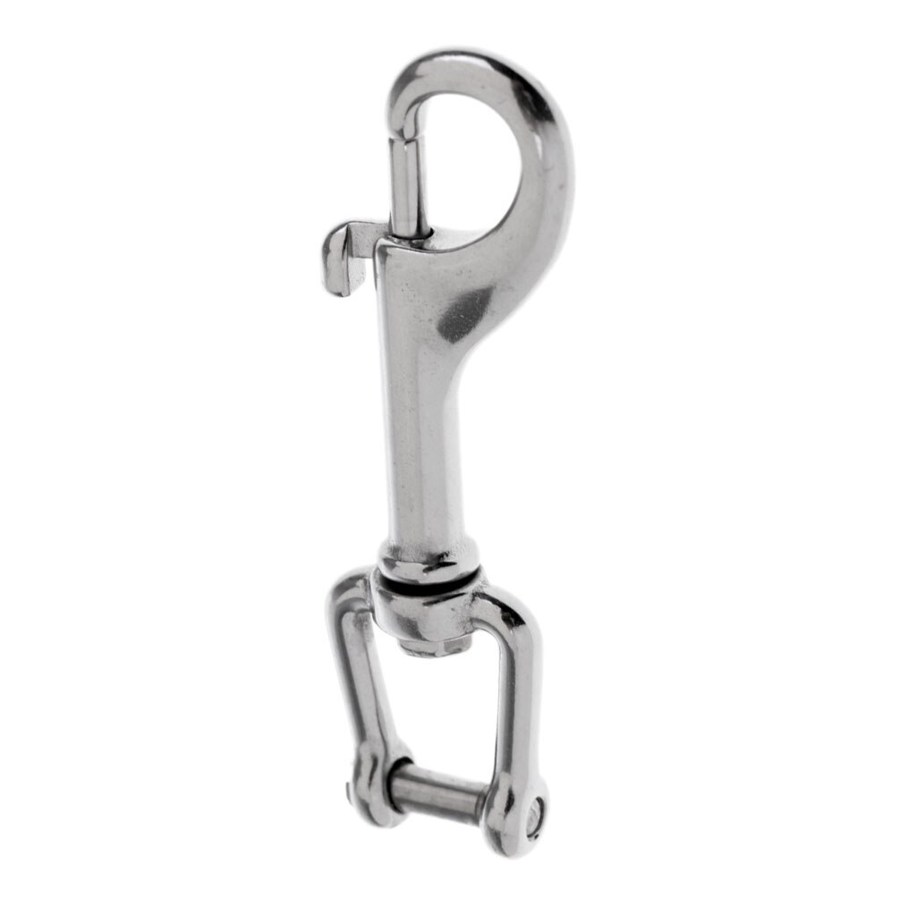 Hook Fastener Hook Clip Dog Clasps Carabiners Swivel Stainless Steel - 8.5x2.3cm