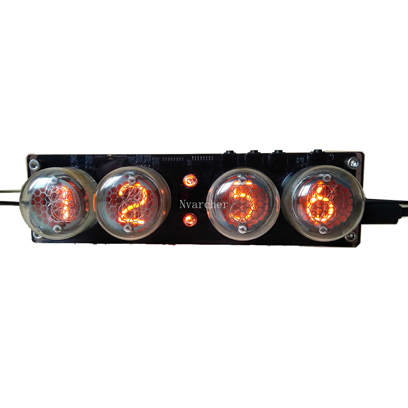 4-bit integrated glow tube clock QS30-1, SZ1-1,SZ3-1,SZ-8 with acrylic case without tubes