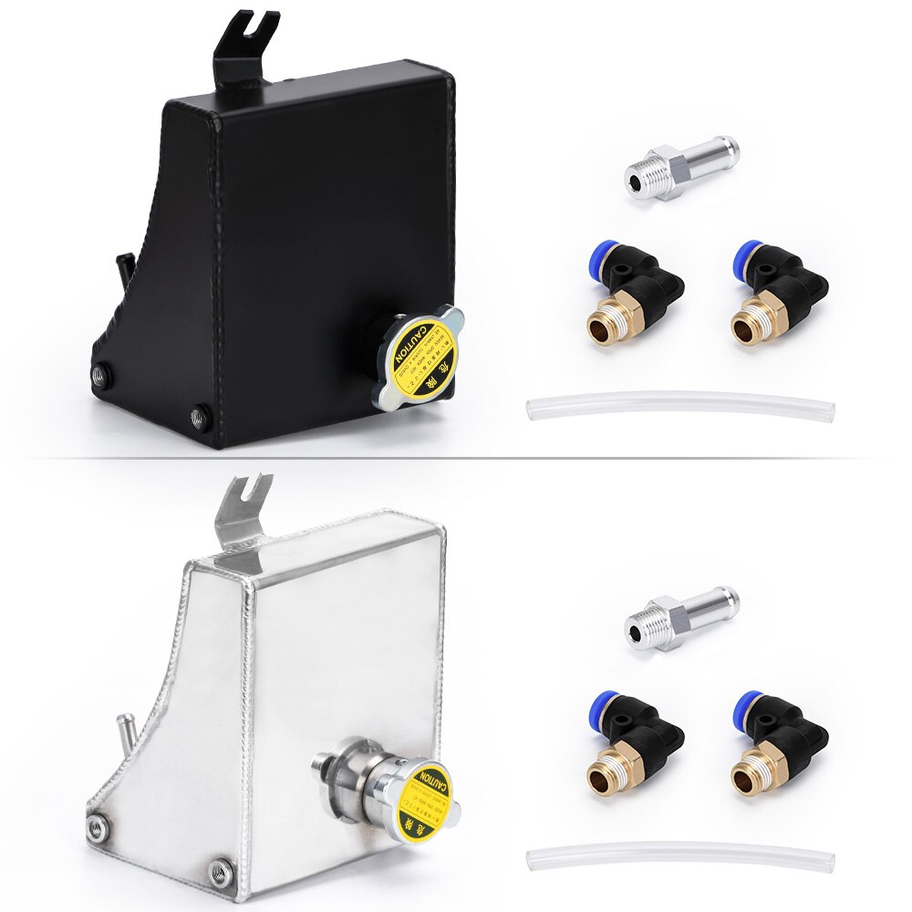 -240SX S13 SR20DET KA24DE KA24E KA24 Aluminium Koelvloeistof Overflow Tank Reservoir Kit Voor Nissan (Past: 240SX)