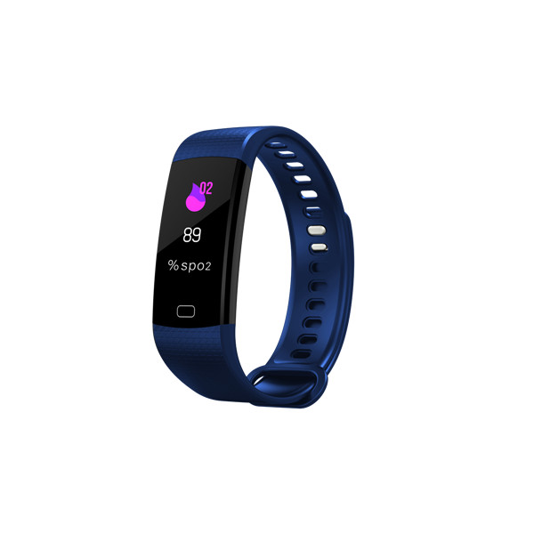 Montre intelligente hommes Fitness Tracker mesure de la pression artérielle moniteur de fréquence cardiaque Tracker d'activité étanche Smartwatch pour IOS: blue