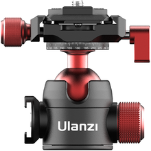 Ulanzi U-70 Tripod Ball Head Shoe Double Panoramic Head Dual Cold Shoe Tripod Ball Head Mini Cold Shoe Spherical Bracket