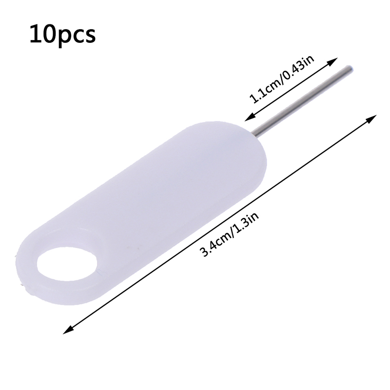 Outil d'ouvreur d'éjection de broche de retrait de plateau de carte Sim pour tablettes de Smartphones 10 pièces