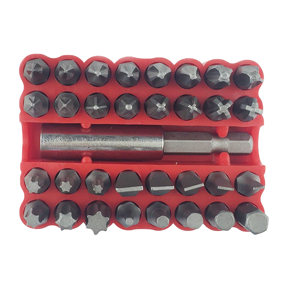 33pcs Security Tamper Proof Bit Set Torx Hex Star Spanner Screwdriver Tip Hand Tool Set Chrome-vanadium Steel