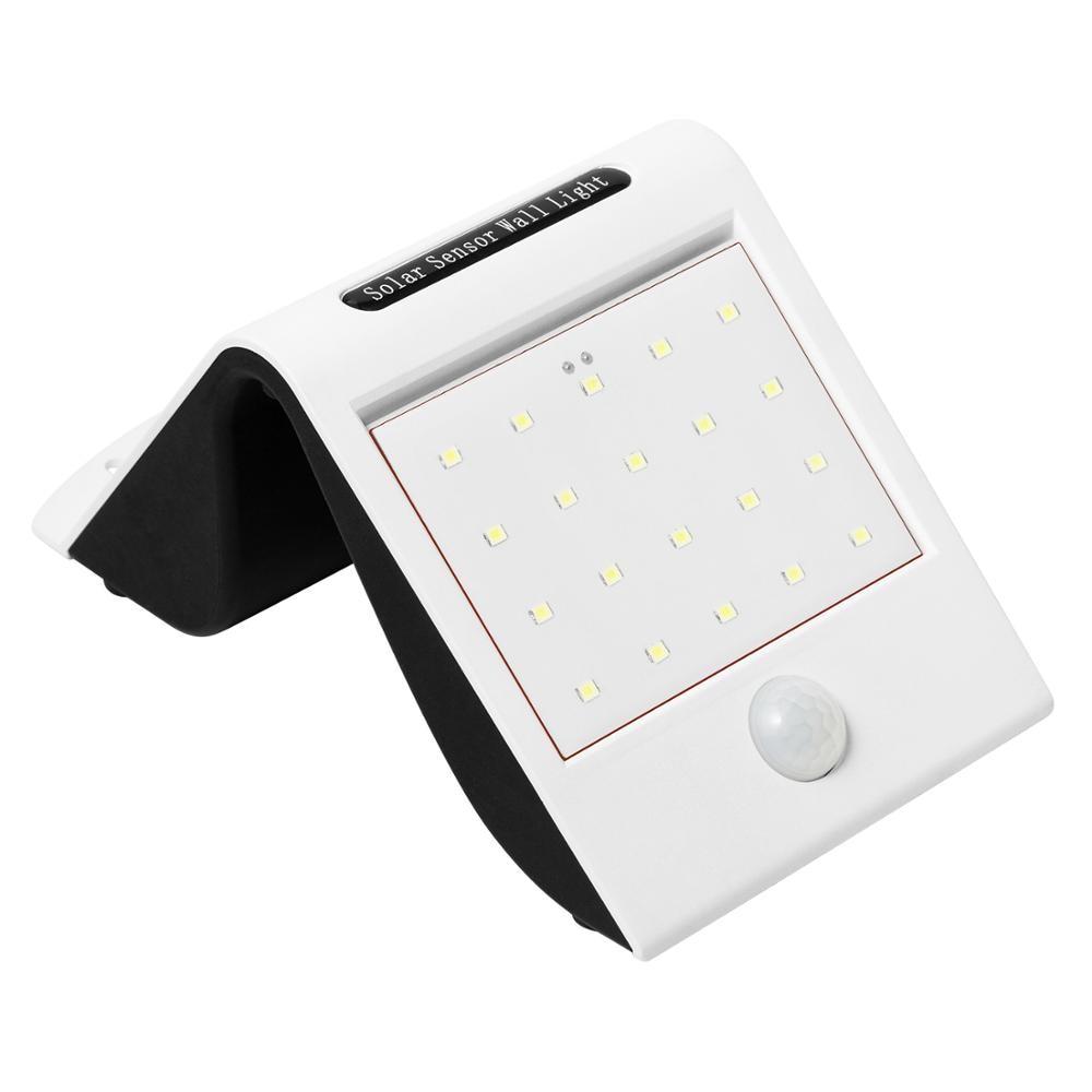 Solar Led Wandlamp Waterdichte IP66 Veranda Licht Moderne Led Wandlamp Pir Motion Sensor Outdoor Tuin Outdoor Licht Wit