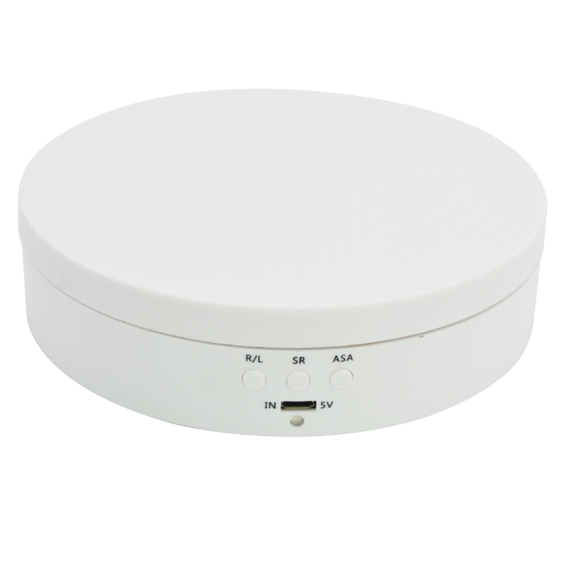 Elektrisch draaibare displaystandaard met 3 snelheden, spiegel, draaiplateau, sieradenhouder, platform, batterij- en usb-voeding.: Multi
