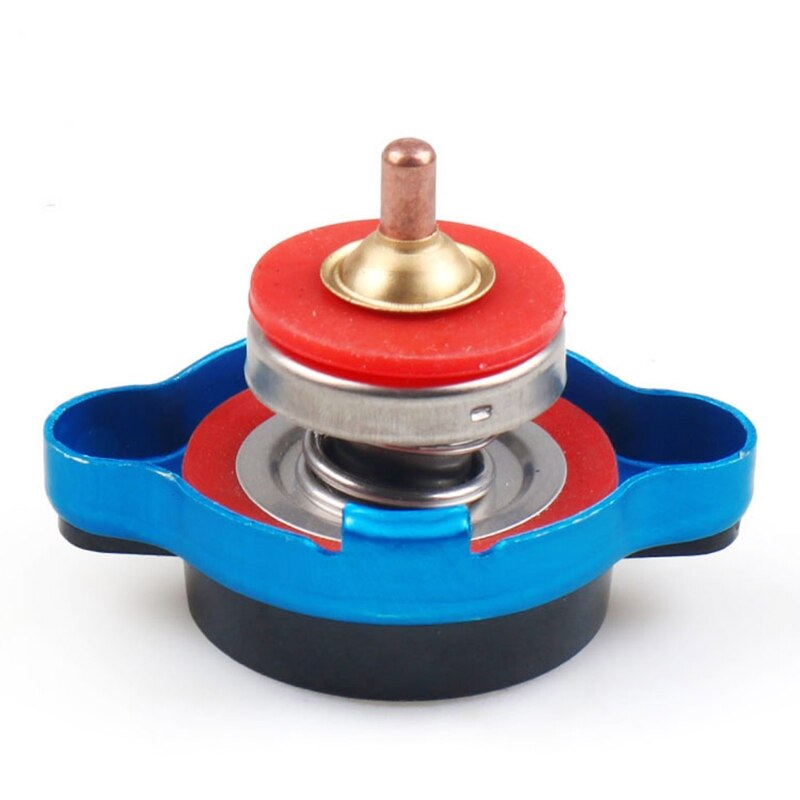 Radiator Cap with Temperature Gauge 0.9 Bar/ 1.1 Bar/1.3 Bar Universal Radiator Cap for Car Motorcycle High Pressure