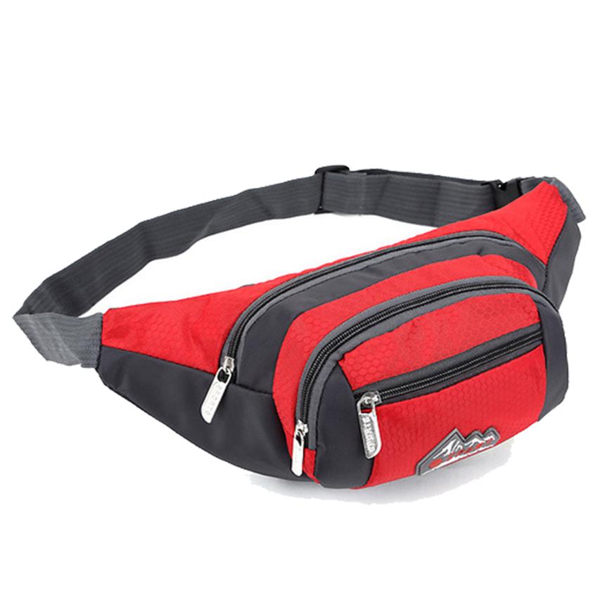 Sac de taille ceinture pour Fanny Pack drôle hommes femmes mâle femme Bananka hanche Bum téléphone Sac banane sur la pochette pratique argent Sachet Sac à main: Rouge