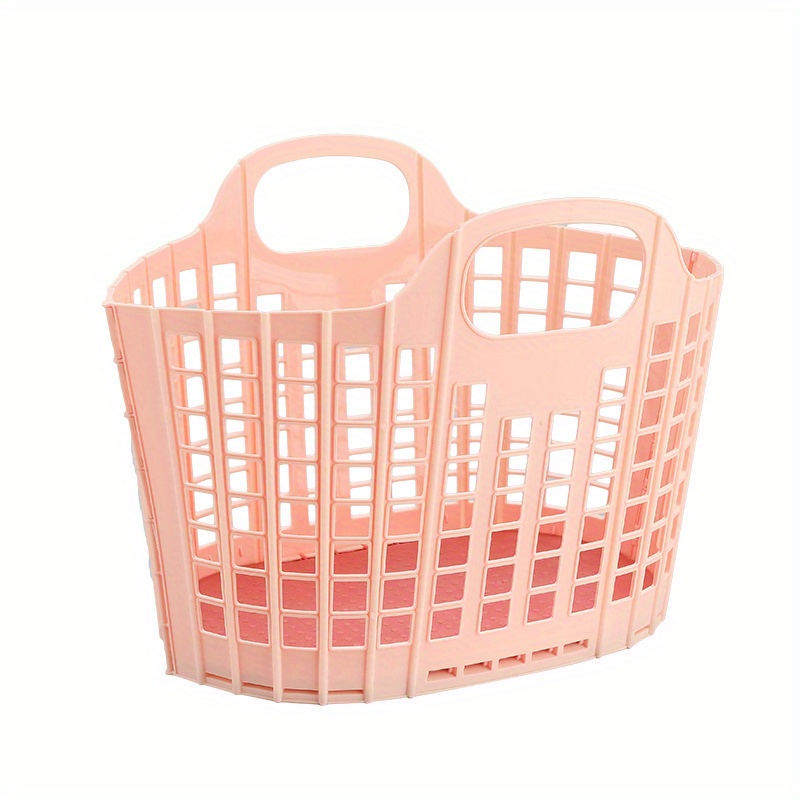 Moderne opvouwbare wasmand Draagbare vuile klerenorganizer met hoge capaciteit Duurzame wasmand voor thuisbadkamer: Roze