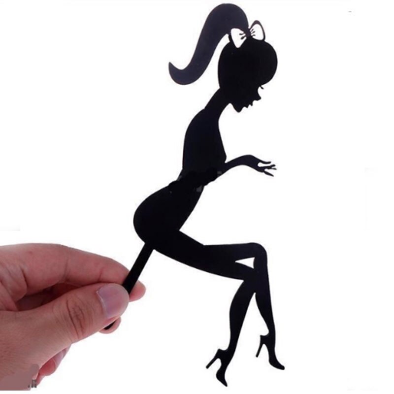 Hoge Hakken Dame Meisje Acryl Cake Topper Bruiloft Decoraties Gelukkige Verjaardag Dessert Cupcake Topper Duurzaam