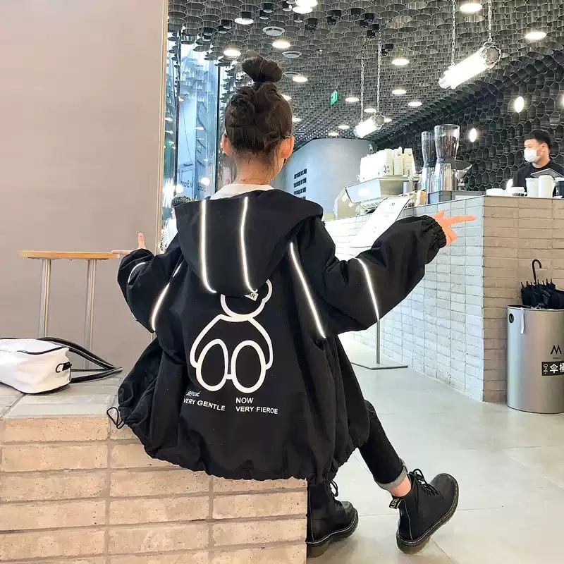 Capispalla per bambina cappotto per bambini capispalla 2022 luminoso primavera autunno soprabito Top scuola all'aperto festa adolescenti taglie forti bambini: 5T