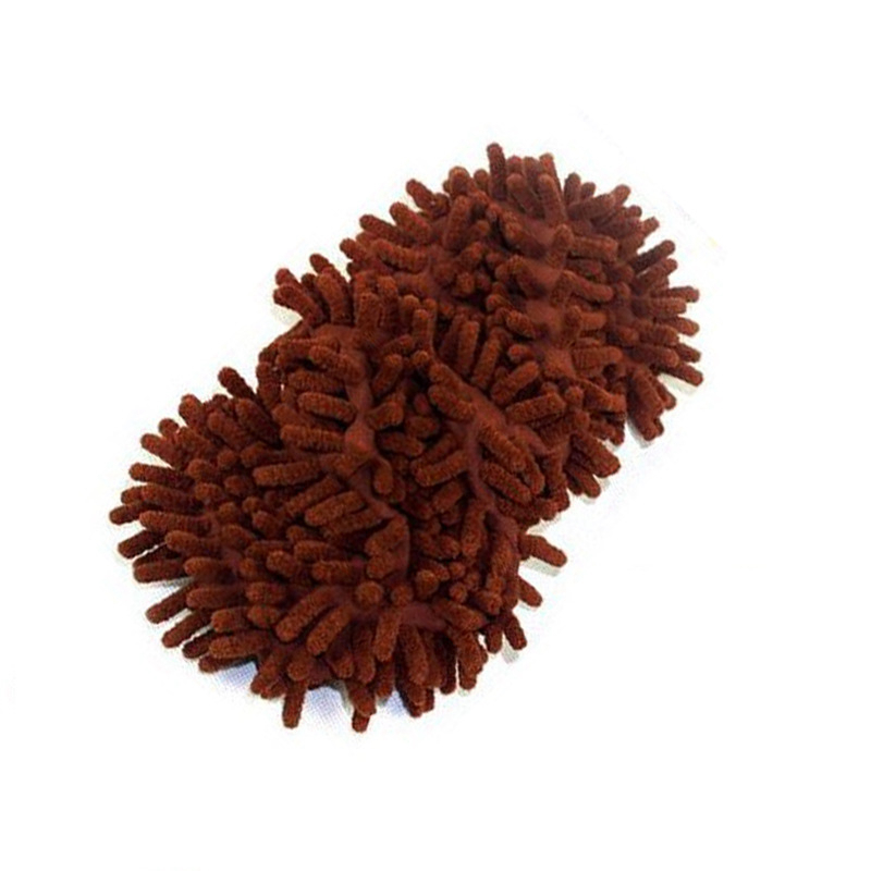 2/1pz Pantofole per la pulizia della polvere del pavimento in microfibra Scarpe per la pulizia Chenille Panno per la casa Scarpe per la pulizia Copertura Copriscarpe riutilizzabili Mocio: bianca