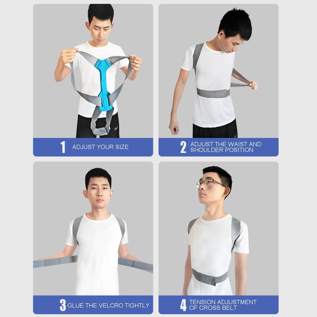 Adjustable Posture Corrector Back Shoulder Straighten Orthopedic Brace Belt for Clavicle Spine Back Support Pain Relief Unisex