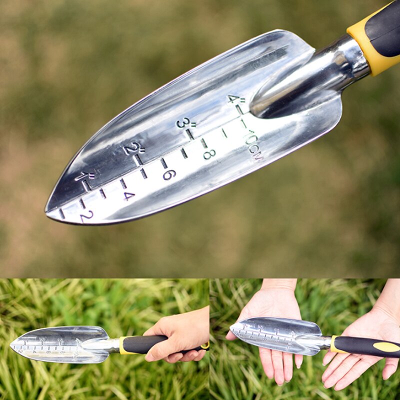 Garden Tool Hand Trowel Rake Cultivator Weeder Tools with Silicone Handle 5pcs Garden Planting Digging Tool Set