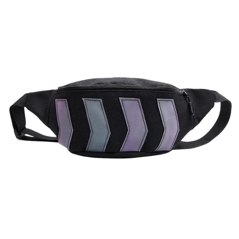 fanny Leinwand Gürtel Brust Tasche für Frauen Männer Hüfte hüpfen Schulter Bote Packungen Party Täglichen Geld Geldbörse Telefon Beutel tasche #15: Schwarz