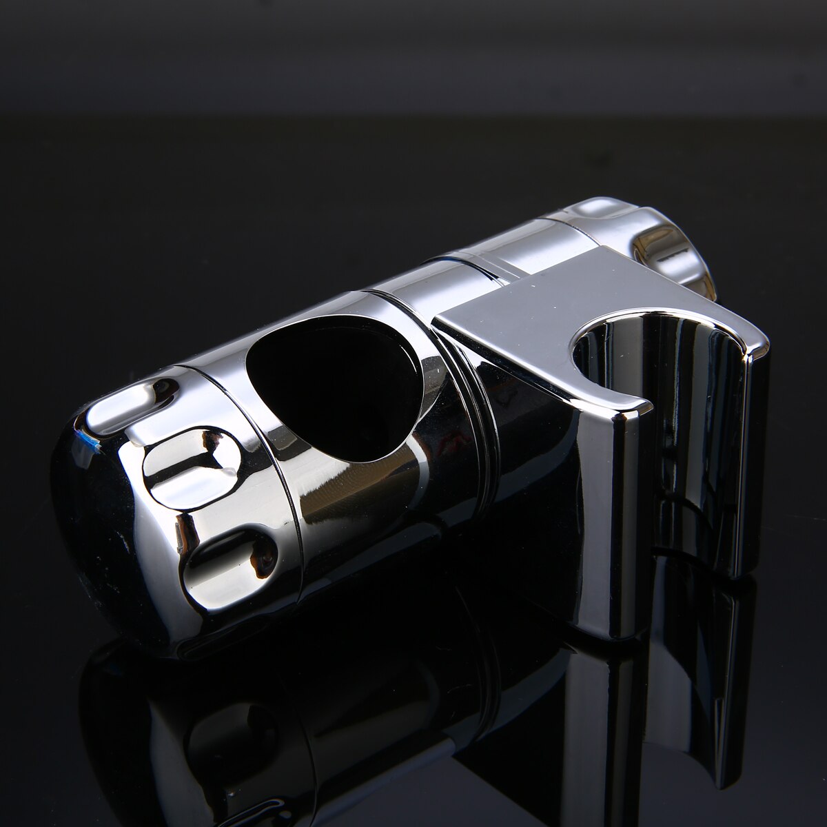 Bruser beslag brusehoved holder 19-22mm krom bruser hoved holder skinne skyder klemme justerbar badeværelse tilbehør