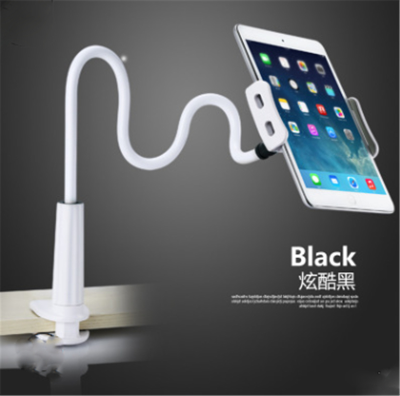 tablet holder for Ipad Samsung Xiaomi Flexible Long Arm Tablet stand Holder Desktop desk Bed Lazy Bracket 360 degree Rotating: Silver