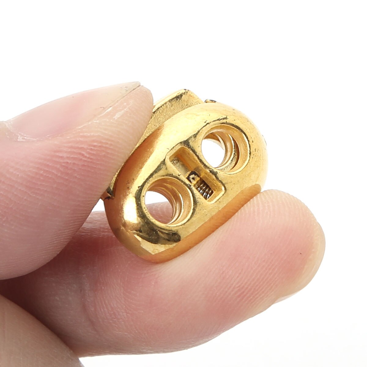 50 Uds. Cierres de plástico de doble agujero, cierre de resorte, cierre deslizante, Toggles, extremo para ropa deportiva, DIY, bolsa, accesorios para ropa