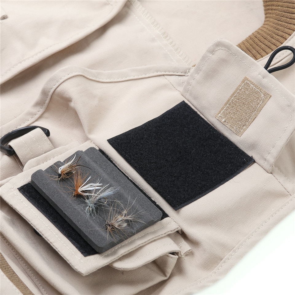 Maximumcatch barn flugväst utomhus flugfiske ungdomsväst pack 100%  bomull khaki jacka