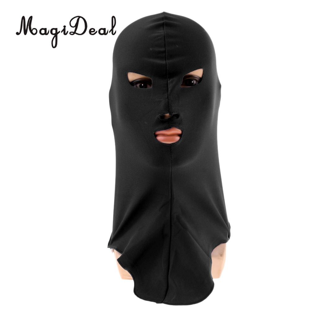 MagiDeal Comfortable Swimming Cap Full Face UV Sun Protection Diving Mask Head Neck Cover for Cycling Riding Skiing Diving Sport: Black