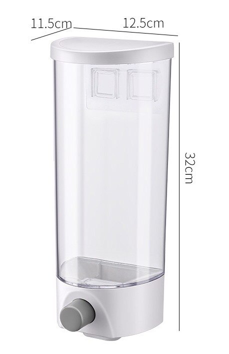 Whole grain storage box kitchen wall-mounted grain storage tank rice bean sealed cans oatmeal dispenser nut box: Large 1500ml