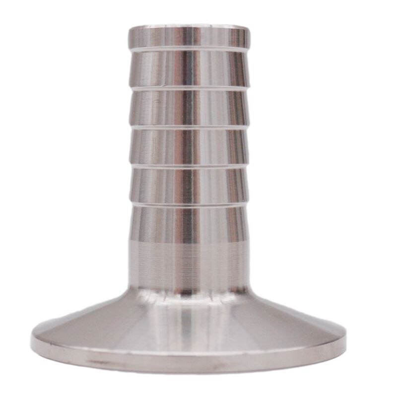 1.5" Tri Clamp x 3/4"(19mm)Hose Barb 50.5mm OD Sanitary 304 Stainless Steel Homebrew Beer & Craft Hardware