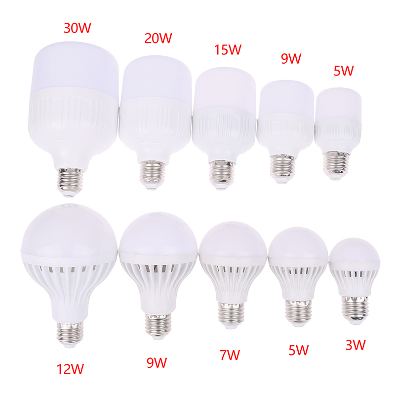 1pc led-pærer  e27 lamper  dc 12v led-lys 5w 7w 9w 12 w 15w 20w 30w til led-pærer 12-85v lavtrykspære