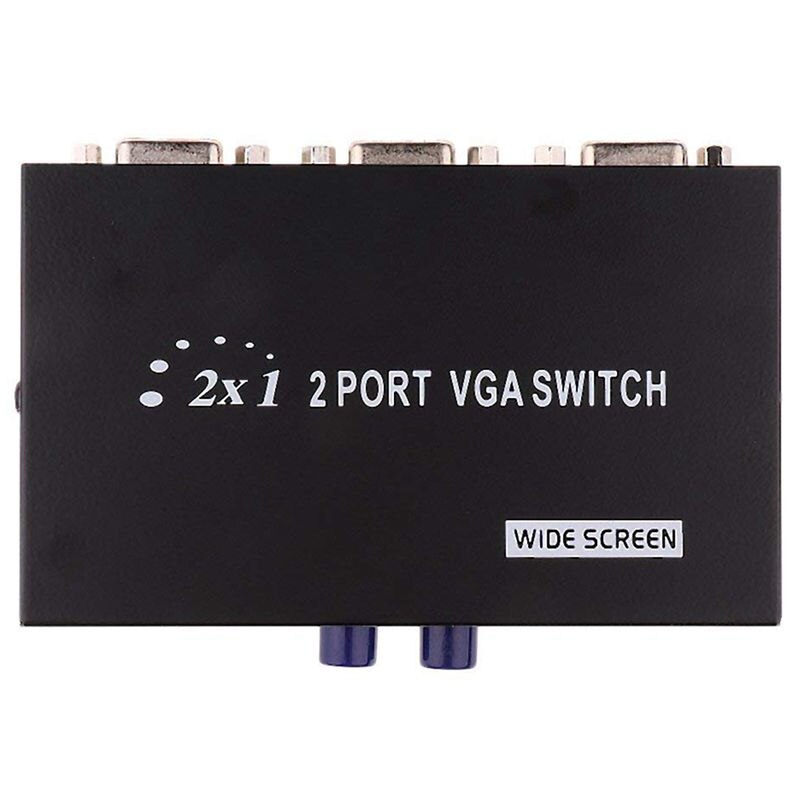 Accessorio Ufficio Display Switch Box VGA 2 Porte Annadue - Selettore 2 PC 1 Monitor 1920x1440 Connettività Computer