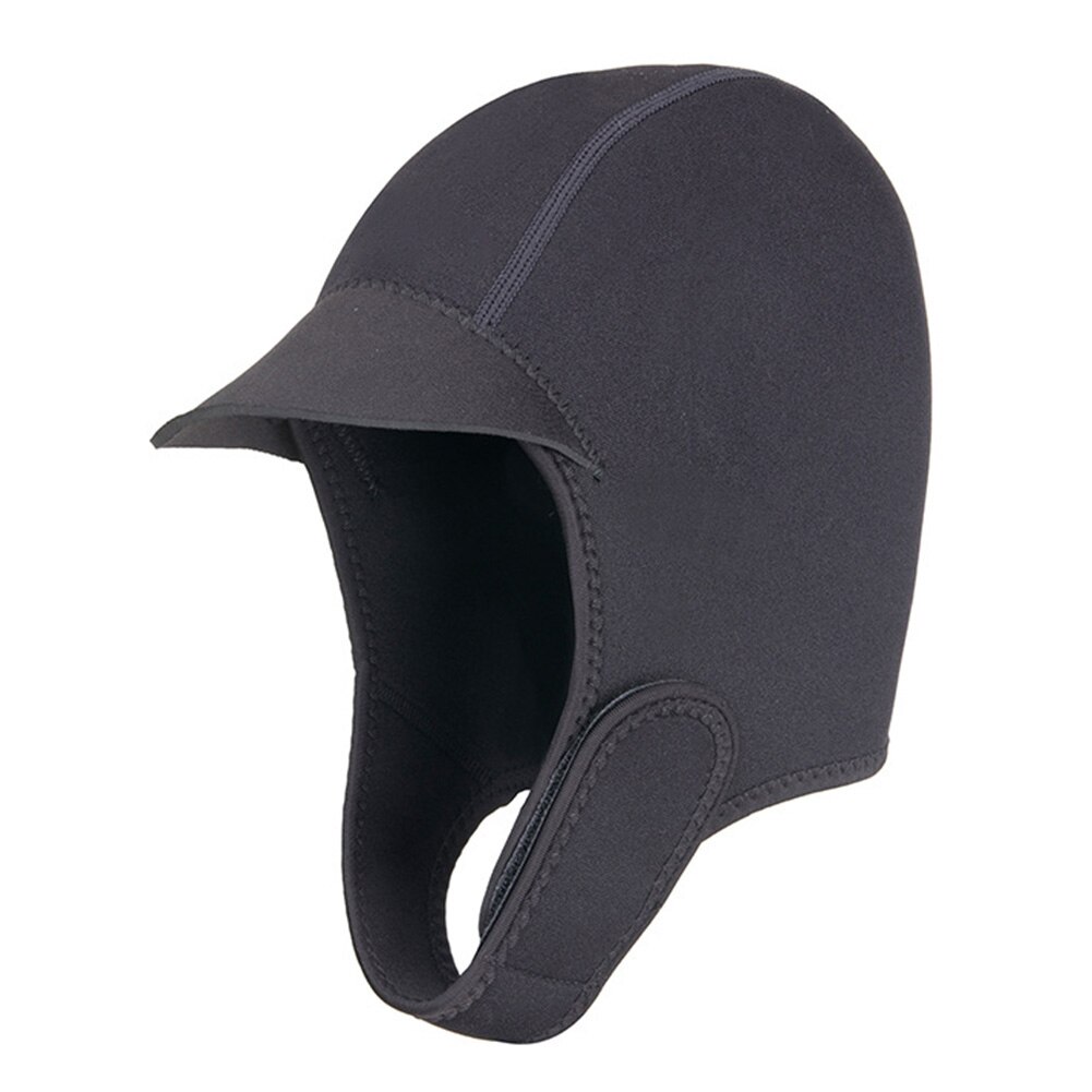 2020 regulowana czapka zimowa nurkować surfing kajak flisactwo kajak rurka do nurkowania czepek kapelusz N66: czarny