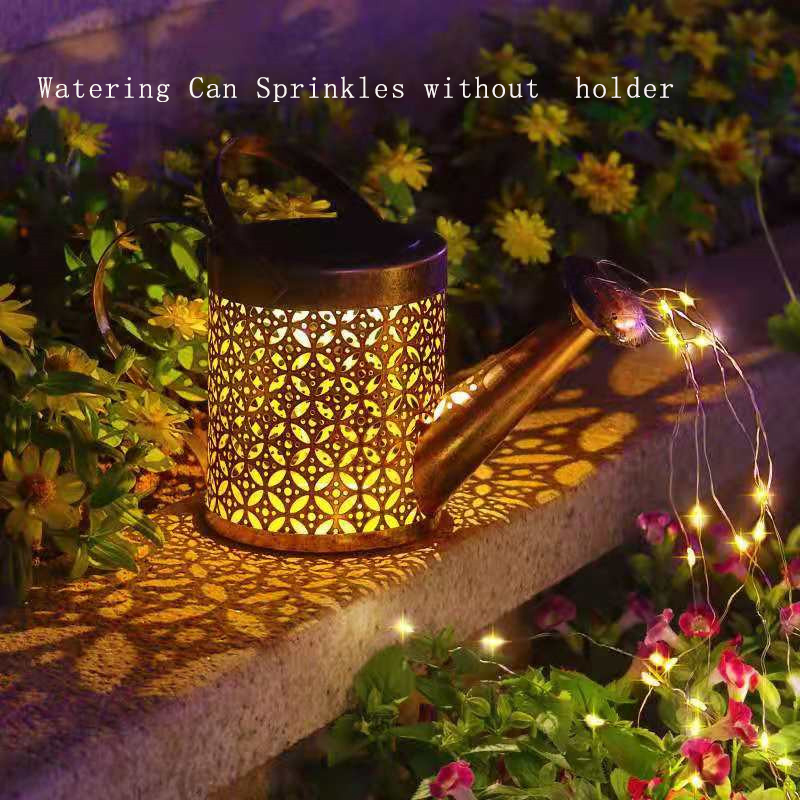 Solar- Wasserhahn Lichter LED Eisen Pflanzer Laterne wasserdicht Hof draussen Garten Dekoration draussen Landschaft Absperr hahn Lampe: Orange