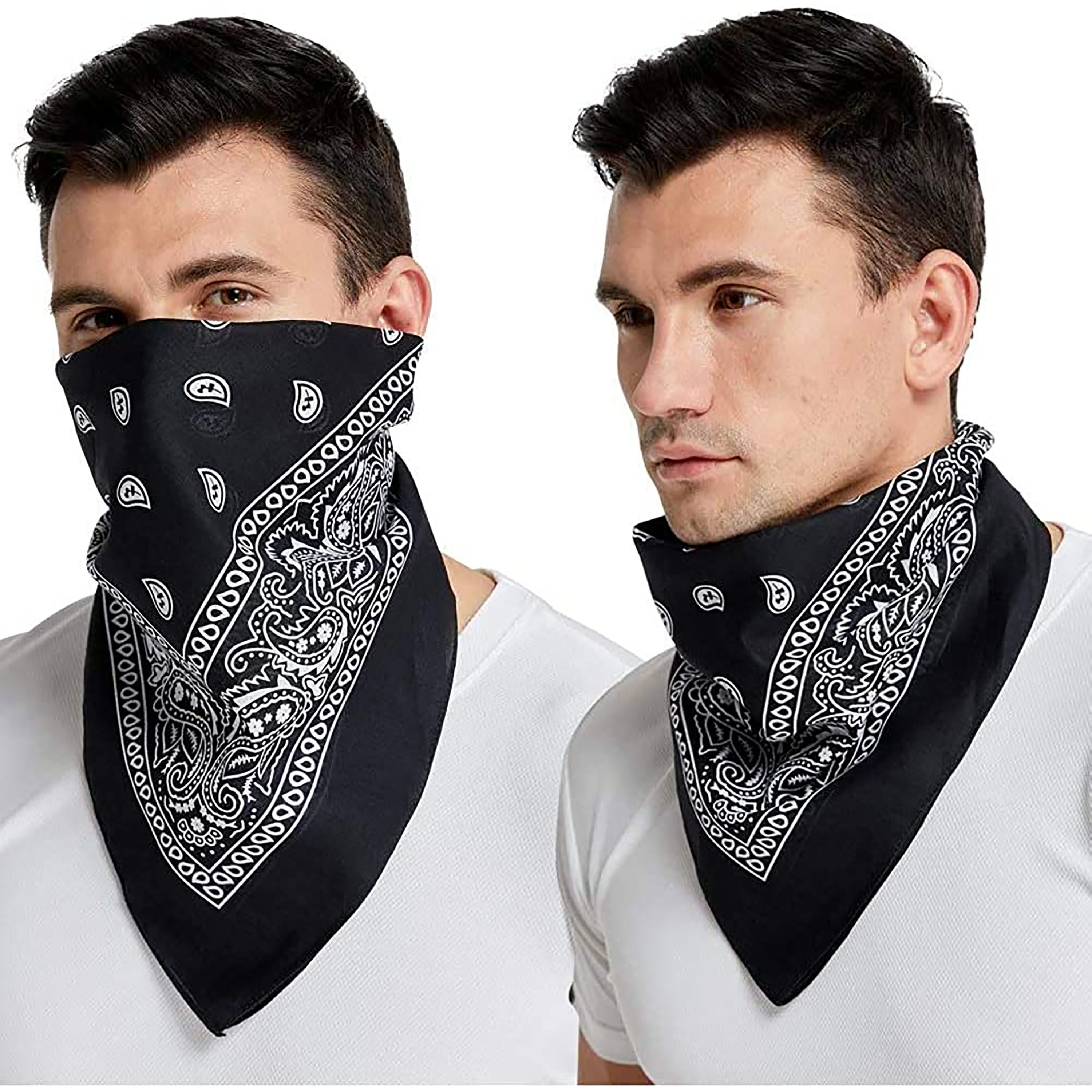 Bandana för huvudet eller dekoration paisley band hår halsduk hals slips slips dekorativ scarf diy