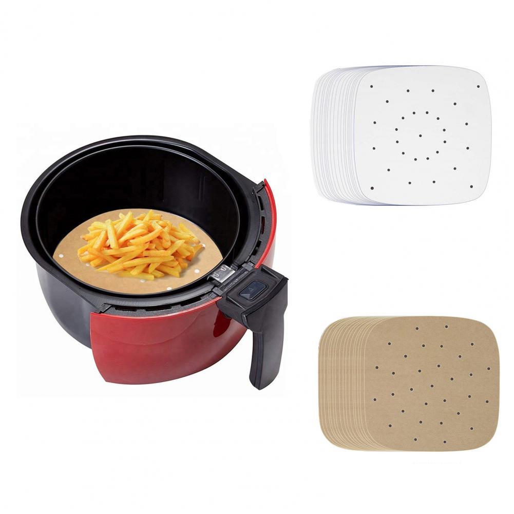 100 pièces/sac Absorbant L'huile Papiers multi-usages Anti-adhésif Facile à Utiliser Léger Portable En Bambou Revêtement Plaquettes pour la Cuisine