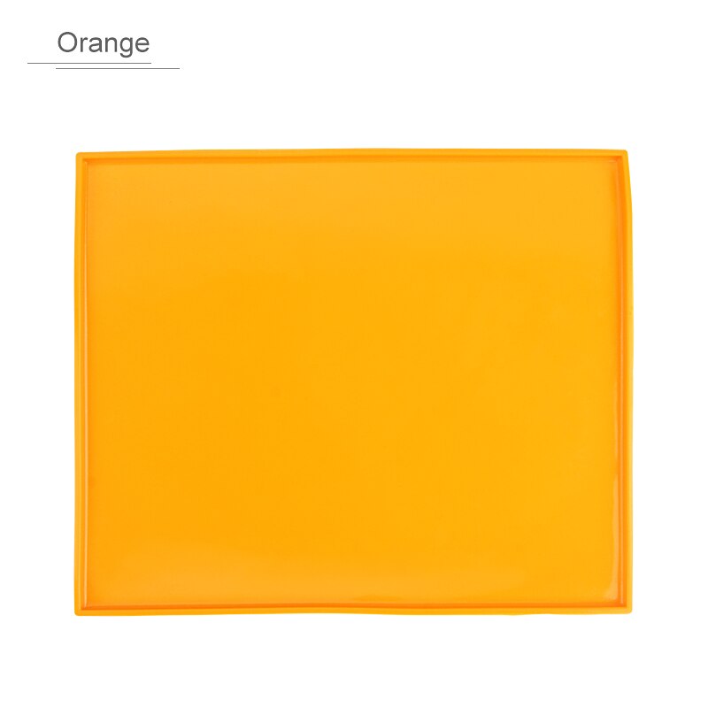 Liten silikon husdjur matning matta hund skålar mat husdjur vatten mat hållare katt mata äta skål pad: Orange