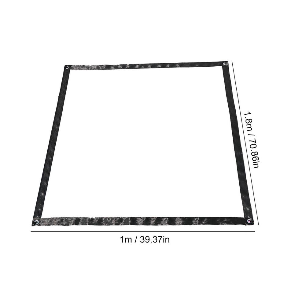 Clear Waterproof Cover Tarp PVC Rainproof Plastic Film Windshield For Garden Plant Anti-freezing Anti-bird Thick Windshield: 1x1.8m