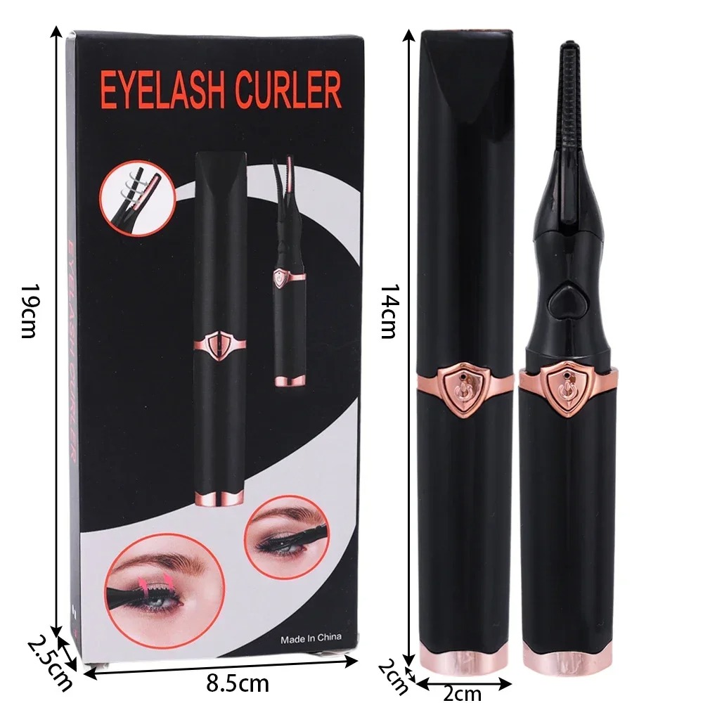 Outil de recourbe-cils électrique durable, recourbe-cils électrique naturellement recourbé, contrôle Intelligent de la température, maquillage de style: Black