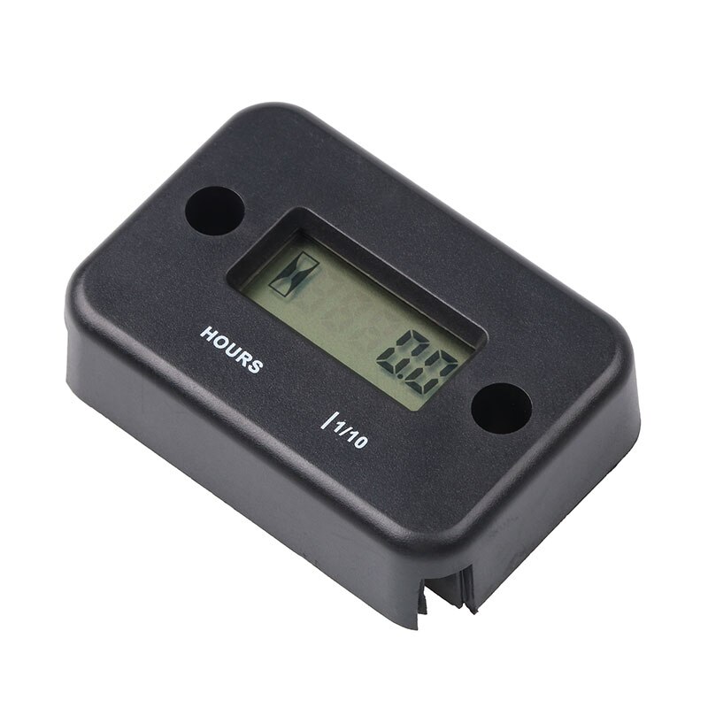 sikeo Waterproof Digital Hour Meter LCD Display Portable Engine Gauge Hour Meter For Motorcycle/Boat Engines Counter Hour Meter: Default Title