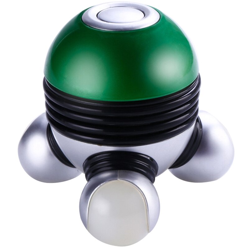 Krachtige Mini Elektrische Massager Vibrator Draagbare Full Body Vibrerende Massage Met Led: green