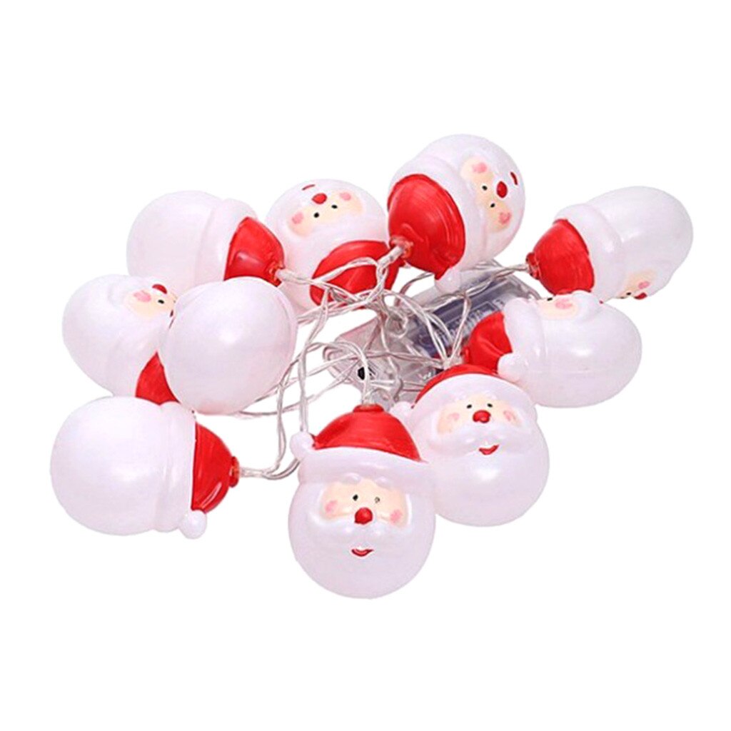 10LED Santa Clausli Ghts Kerst Serie Lichten Decoratieve Verlichting Kerst Decoraties Voor Huis Gelukkig Nieuwjaar: Default Title