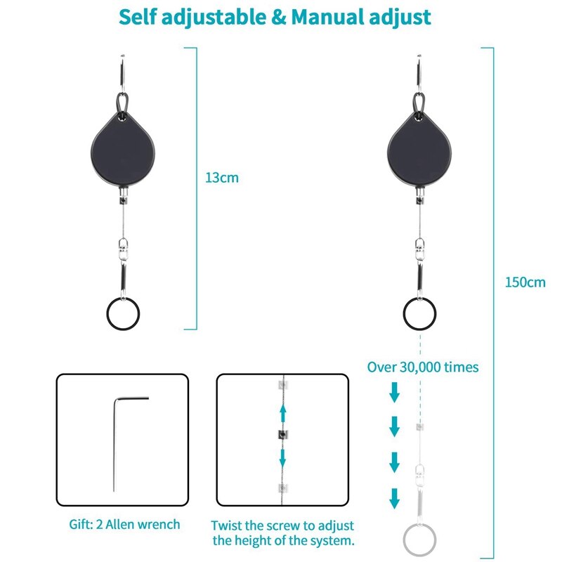 Vr Sistema de Gerenciamento de Cabo Retrátil, acessórios de Gerenciamento de Cabo de Fio de Teto Para Htc Viva Realidade Virtual/Htc Vive Pro/Ocul