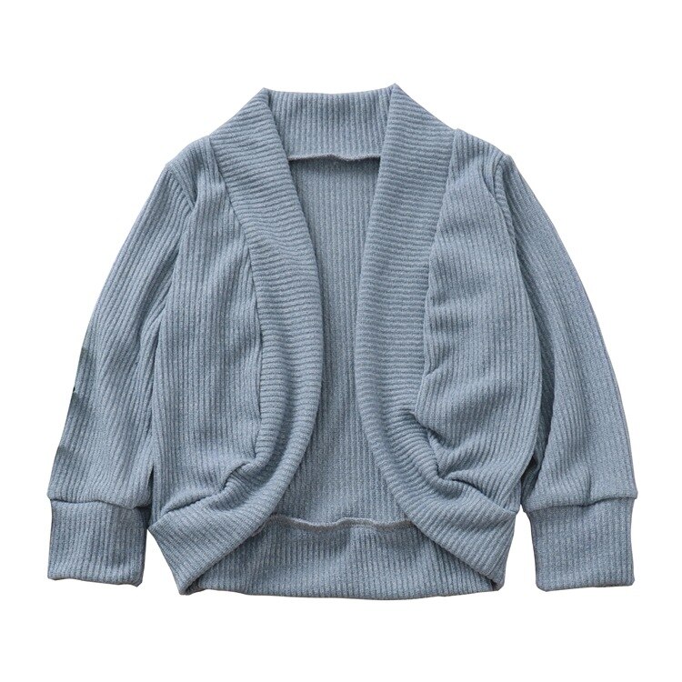 Bordeaux grå sort ensfarvet baby piger børn uld frakke efterår lange ærmer strik outwear cardigans: 1 / 6m