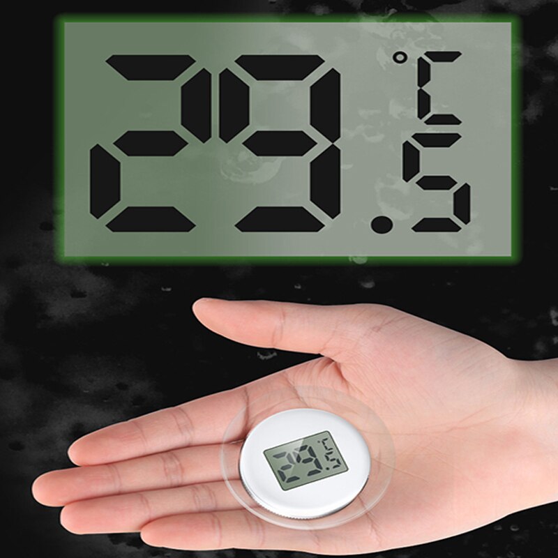 Fish Tank Aquarium Digital Thermometer Suction Cup Type Submersible Water Temperature Meter Temperature Control 43*43*14mm
