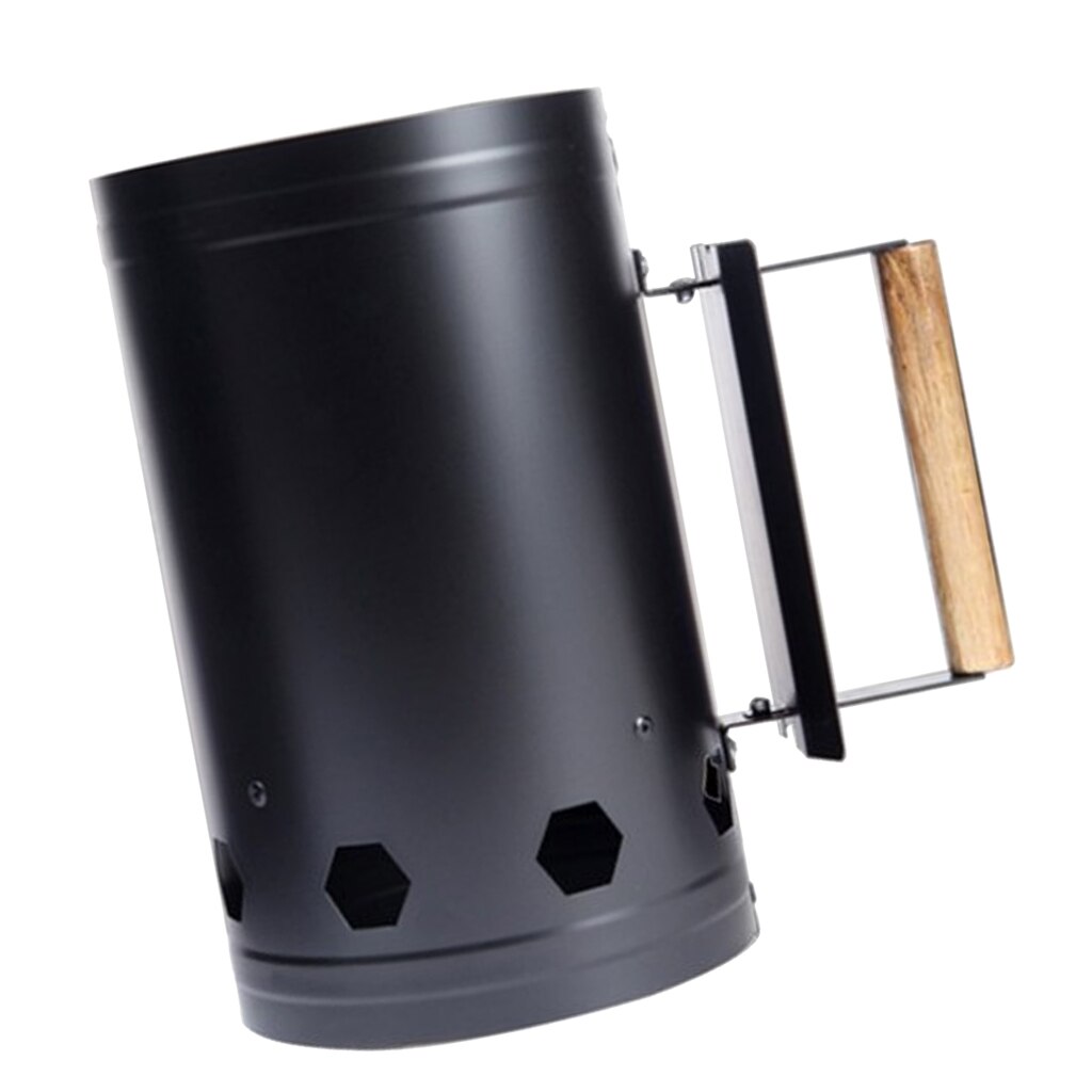 BBQ Barbecue Chimney Starter Charcoal Grill Steel Quick
