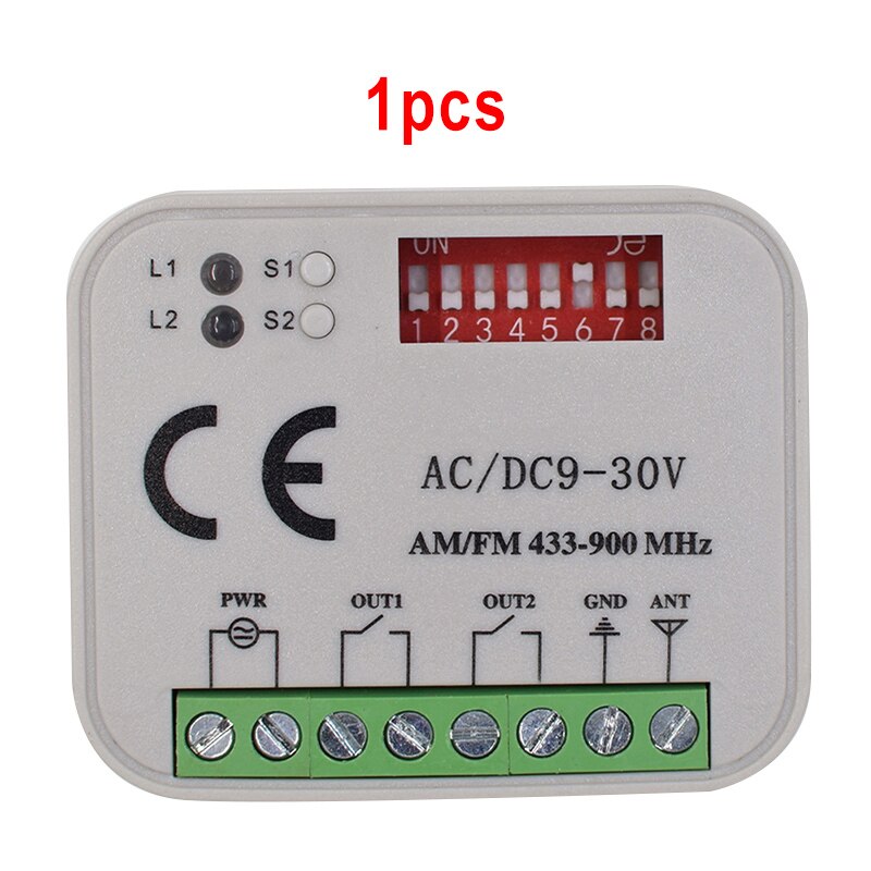 Garage Gate Remote Ontvanger 433 868Mhz Rx Multi 300-900Mhz Ac/Dc 9-30V ontvanger Voor Garagedeur Commando Gate Control Zender: receiver