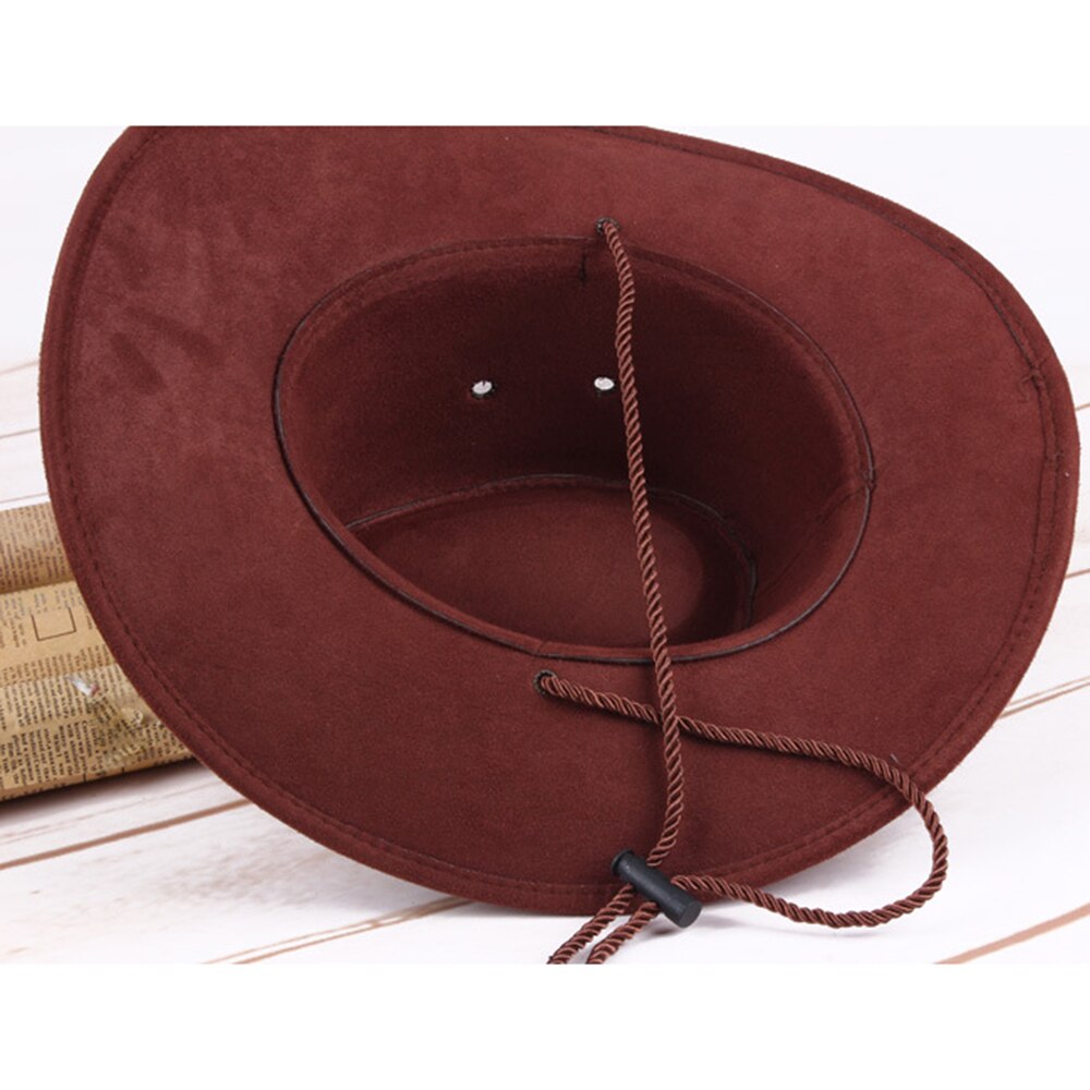 Retro Western Cowboy Cowgirl Hat Men Riding Cap Wide Brim Crushable