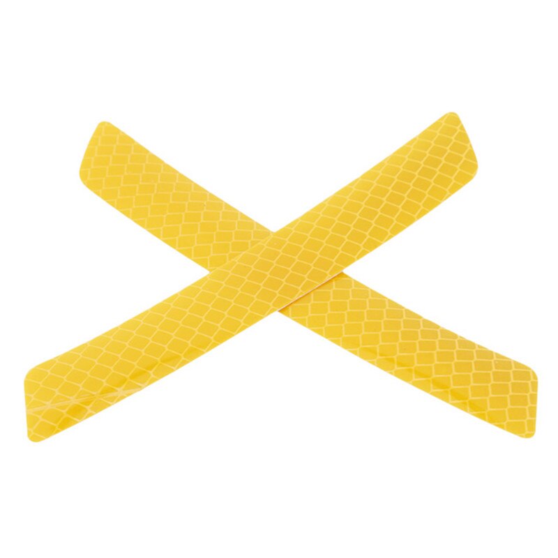Car Body Safety Reflective Warning Stickers for Car Door Wheel Eyebrow Rear Bumper Review Mirror Helmet Decal Pegatinas Aksesuar: orange yellow