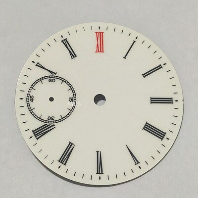 watch dial Porcelain Enamels Pocket Watch Plate Literal St36/Eta6497/6498 for 39mm: Green
