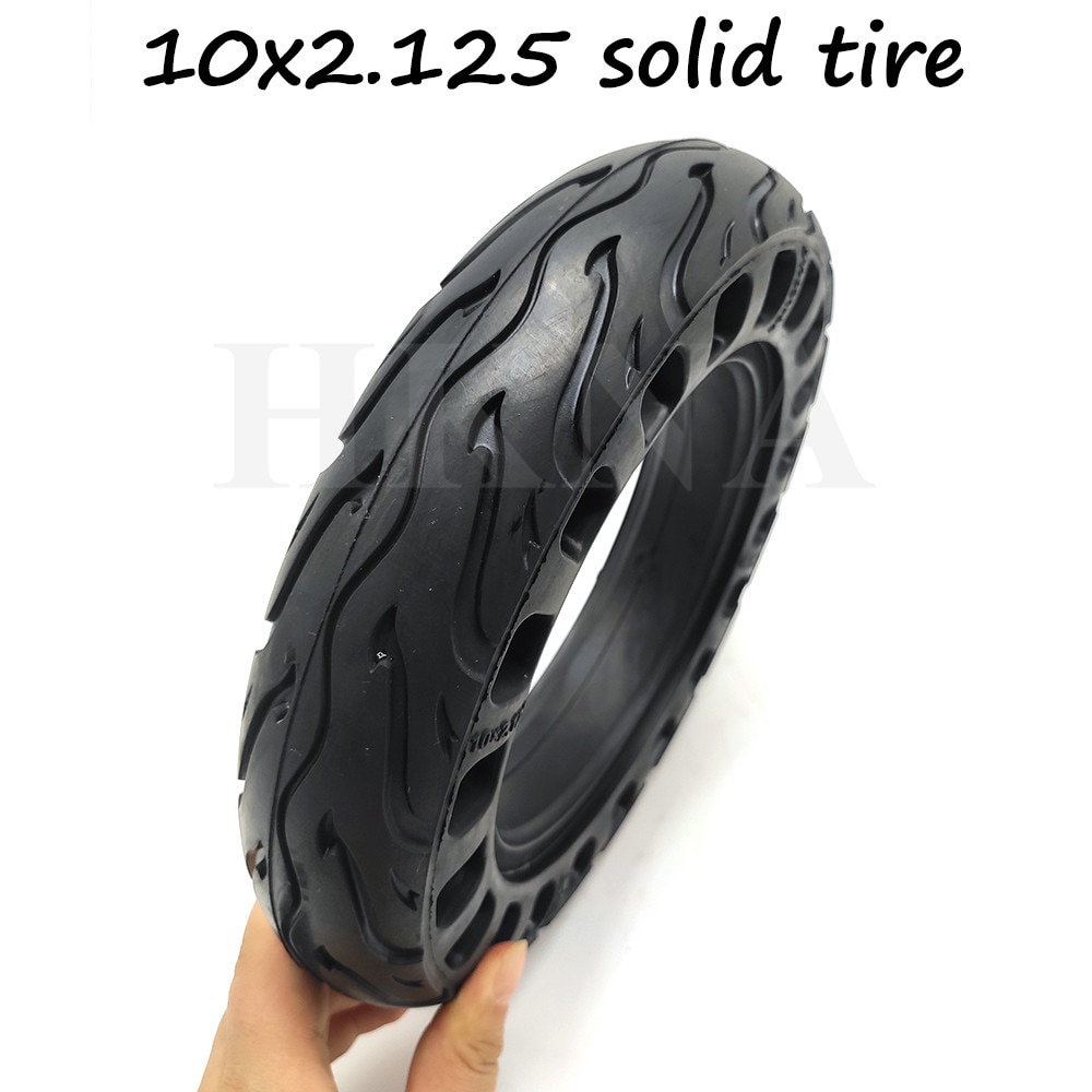 Eksplosionssikkert 10 tommer 10 x 2.125 slangeløst dæk med solidt dæk til elektrisk scooter balance til montering af tilbehør