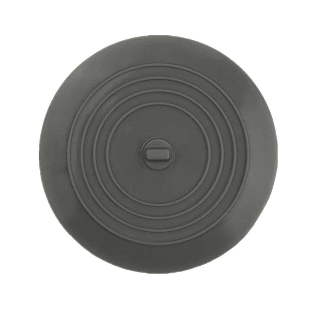 1 Uds. Tapón moderno de silicona para bañera tapón de desagüe tapón para el pelo cubierta plana accesorios de baño y xs: Gray
